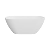 Koko Freestanding Acrylic Bath, 1500mm, Matte White